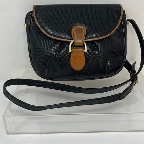 Mark Cross Black and Brown Leather Crossbody Bag - Picture 3 of 12